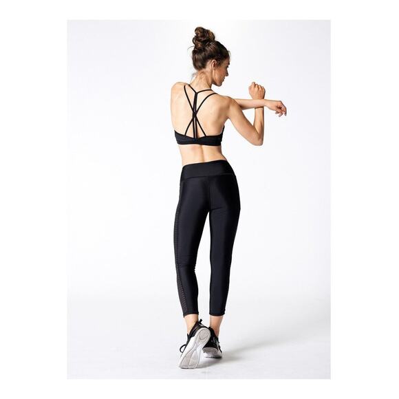 NUX In The Middle Crop Leggings Black Small - Picture 11 of 12